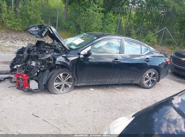 3N1AB8CV5MY304363 2021 NISSAN SENTRA Black Вид задньої частини салону