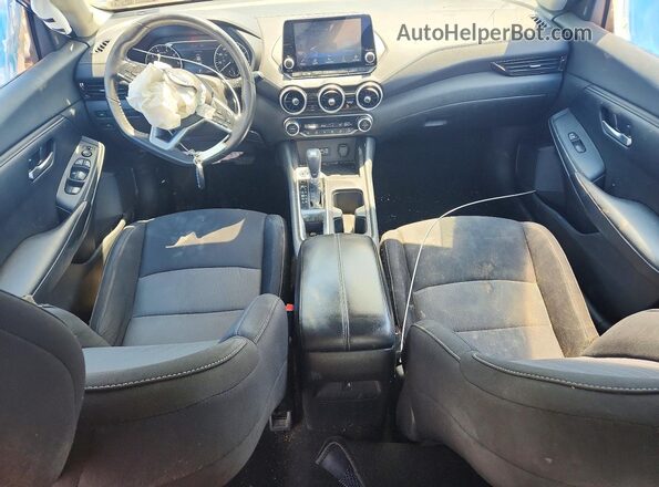 3N1AB8CV5MY316884 2021 NISSAN SENTRA Синий Вид панели приборов