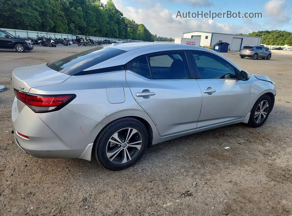 3N1AB8CV5MY327190 2021 NISSAN SENTRA Silver Задня права чверть