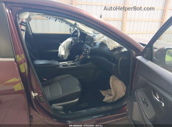 3N1AB8CV5NY233487 2022 NISSAN SENTRA Burgundy Widok wnętrza z przodu