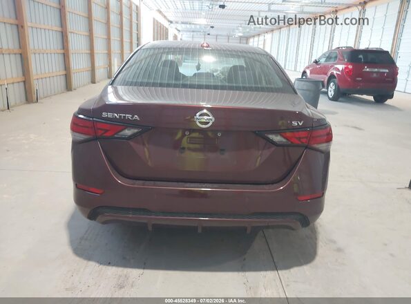 3N1AB8CV5NY233487 2022 NISSAN SENTRA Burgundy 