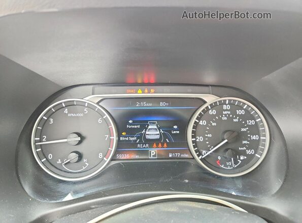 3N1AB8CV5NY237443 2022 NISSAN SENTRA Серебряный Вид щитка приборов
