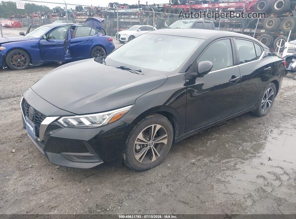3N1AB8CV5PY226574 2023 NISSAN SENTRA Черный Передняя левая четверть