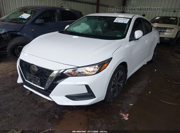 3N1AB8CV5PY234108 2023 NISSAN SENTRA White წინა მარცხენა ხედი სამი მეოთხედიდან