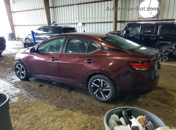 3N1AB8CV5RY204691 2024 NISSAN SENTRA Burgundy Rear left