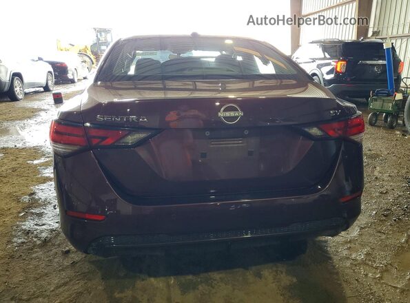 3N1AB8CV5RY204691 2024 NISSAN SENTRA Burgundy Rear view