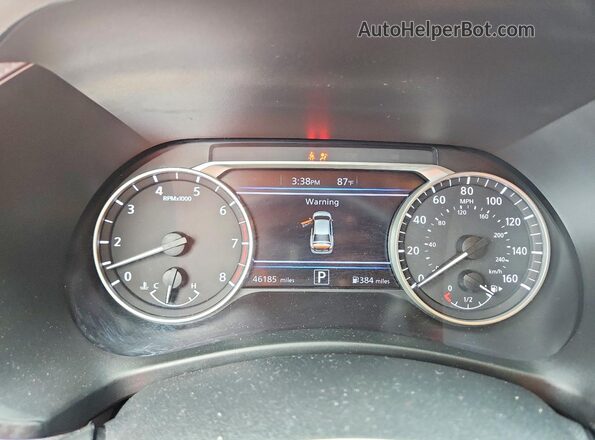 3N1AB8CV5RY338276 2024 NISSAN SENTRA Blue Вид щитка приладів