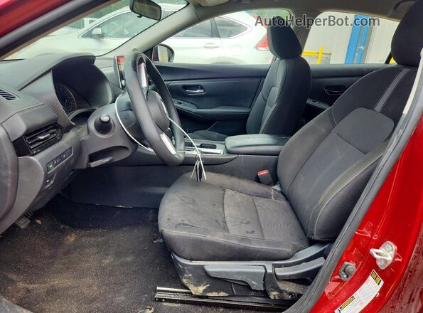 3N1AB8CV5SY282586 2025 NISSAN SENTRA Red Widok wnętrza z przodu