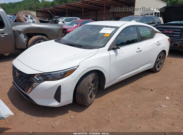 3N1AB8CV5SY287075 2025 NISSAN SENTRA White Vista tres cuartos delantera izquierda