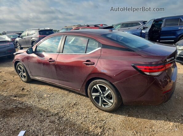 3N1AB8CV5SY288808 2025 NISSAN SENTRA Burgundy Задня ліва чверть