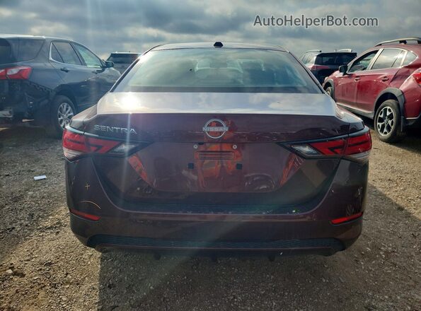 3N1AB8CV5SY288808 2025 NISSAN SENTRA Burgundy Вид ззаду
