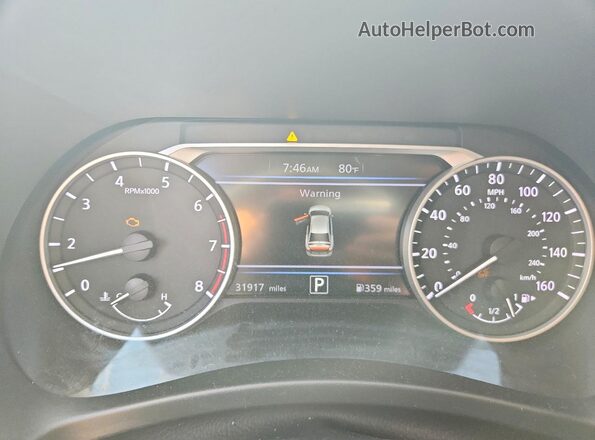 3N1AB8CV5SY288808 2025 NISSAN SENTRA Burgundy Вид щитка приладів