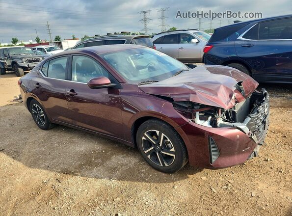 3N1AB8CV5SY288808 2025 NISSAN SENTRA Burgundy Передня права чверть