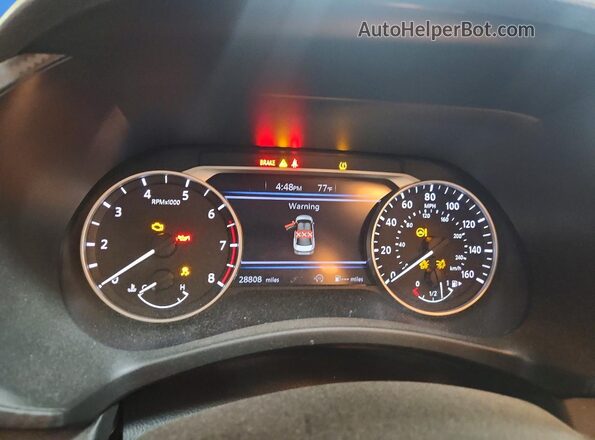3N1AB8CV5SY299520 2025 NISSAN SENTRA Blue Instrument cluster view