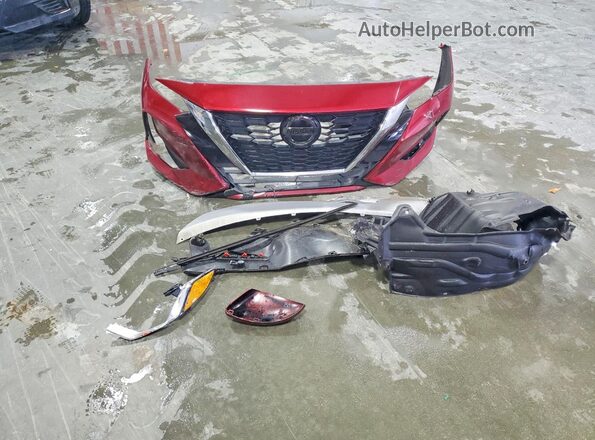 3N1AB8CV6MY200917 2021 NISSAN SENTRA Бордовый Вид подкапотного пространства