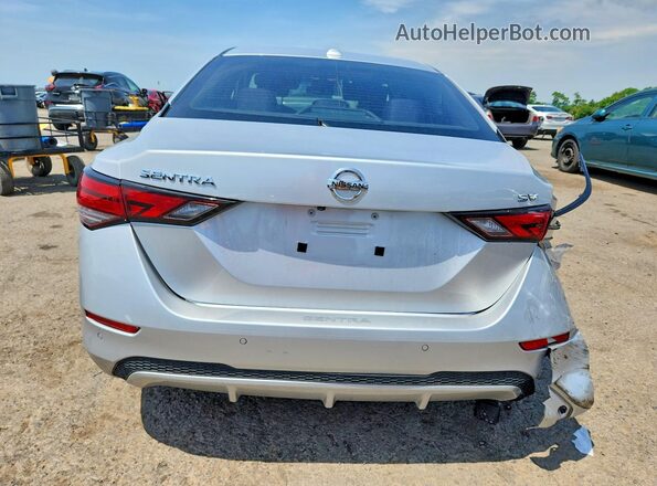 3N1AB8CV6MY206975 2021 NISSAN SENTRA Серебряный Вид сзади