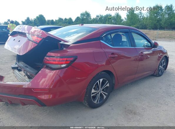 3N1AB8CV6MY221590 2021 NISSAN SENTRA Red Задня права чверть