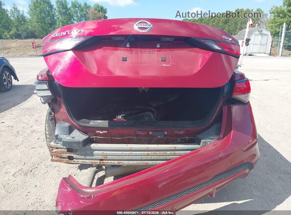 3N1AB8CV6MY221590 2021 NISSAN SENTRA Red Вид спереду