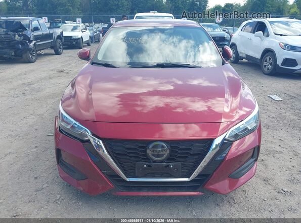 3N1AB8CV6MY221590 2021 NISSAN SENTRA Red Вид задньої частини салону