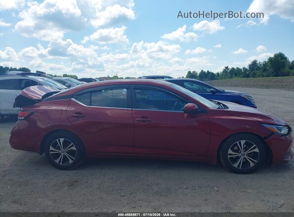 3N1AB8CV6MY221590 2021 NISSAN SENTRA Red Панорамний вид салону 360°