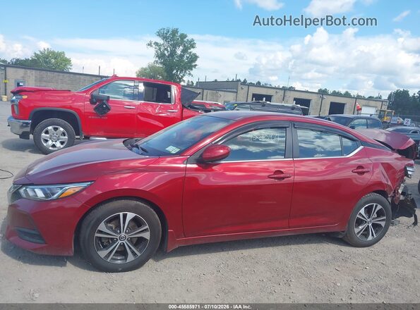 3N1AB8CV6MY221590 2021 NISSAN SENTRA Red 