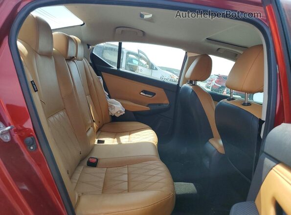 3N1AB8CV6MY233478 2021 NISSAN SENTRA Burgundy უკანა სავარძლების ხედი