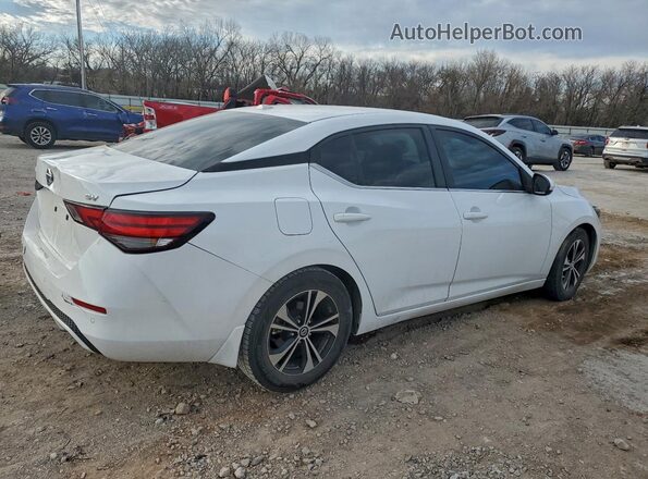 3N1AB8CV6MY313878 2021 NISSAN SENTRA Белый Задняя правая четверть