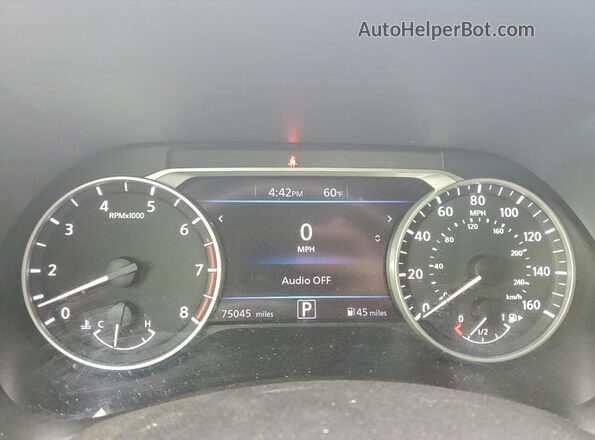 3N1AB8CV6MY313878 2021 NISSAN SENTRA Белый Вид щитка приборов