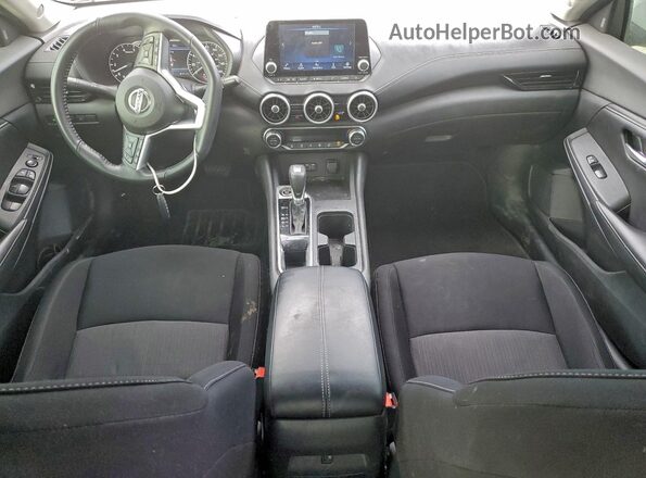 3N1AB8CV6MY313878 2021 NISSAN SENTRA Белый Вид панели приборов