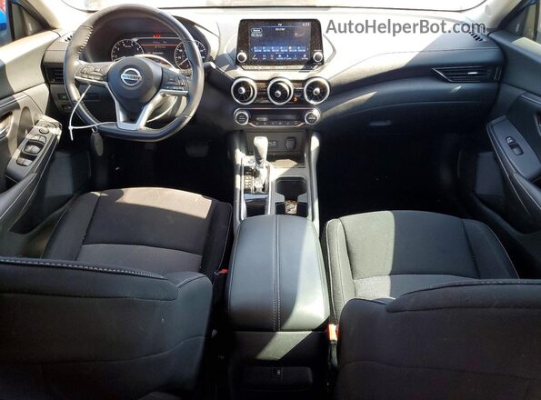 3N1AB8CV6MY323147 2021 NISSAN SENTRA Blue Вид панелі приладів
