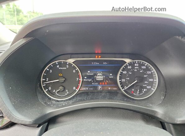 3N1AB8CV6NY317558 2022 NISSAN SENTRA Gray Widok zestawu wskaźników