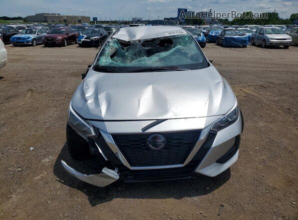 3N1AB8CV6PY242606 2023 NISSAN SENTRA Silver Front view
