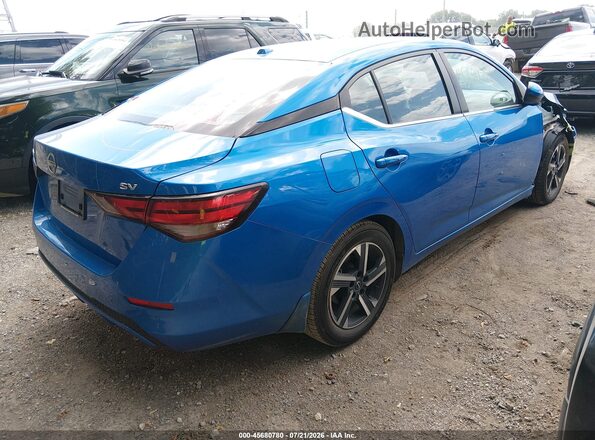 3N1AB8CV6RY202125 2024 NISSAN SENTRA Синий Задняя правая четверть