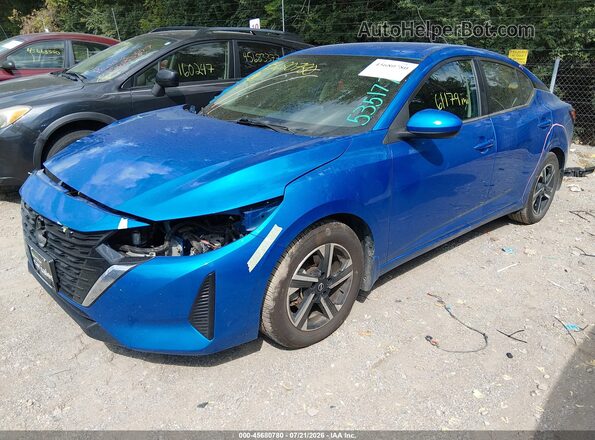 3N1AB8CV6RY202125 2024 NISSAN SENTRA Синий Передняя левая четверть
