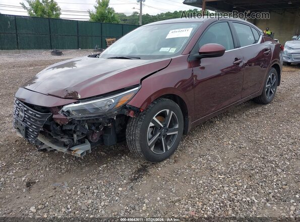 3N1AB8CV6RY204473 2024 NISSAN SENTRA Maroon Front view
