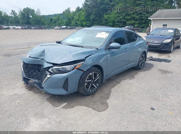 3N1AB8CV6RY376888 2024 NISSAN SENTRA Синий Передняя левая четверть