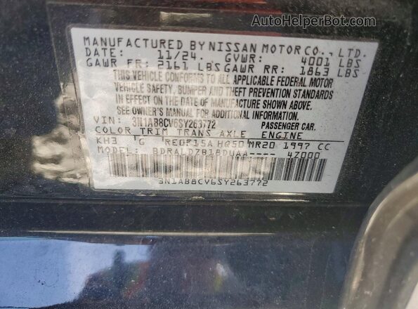 3N1AB8CV6SY263772 2025 NISSAN SENTRA Black Вид підкапотного простору