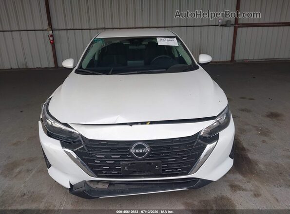 3N1AB8CV6SY366254 2025 NISSAN SENTRA White Widok zestawu wskaźników