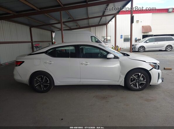 3N1AB8CV6SY366254 2025 NISSAN SENTRA White Widok wnętrza z tyłu