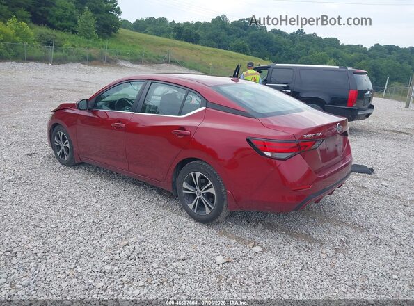3N1AB8CV7LY276029 2020 NISSAN SENTRA Red Задня ліва чверть