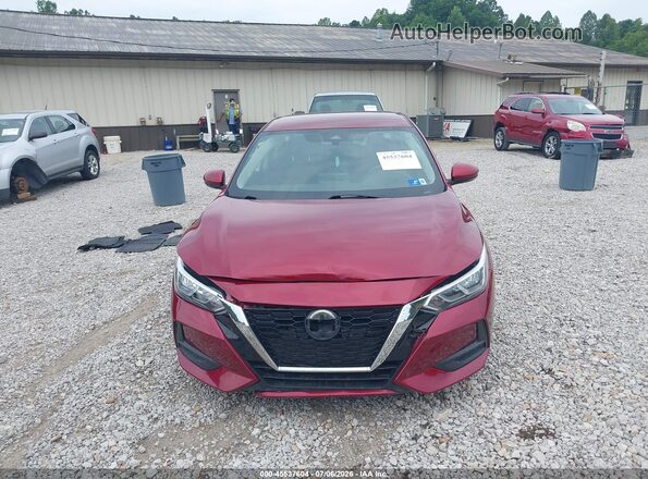 3N1AB8CV7LY276029 2020 NISSAN SENTRA Red Вид щитка приладів