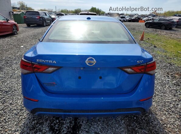 3N1AB8CV7LY294062 2020 NISSAN SENTRA Blue Вид ззаду