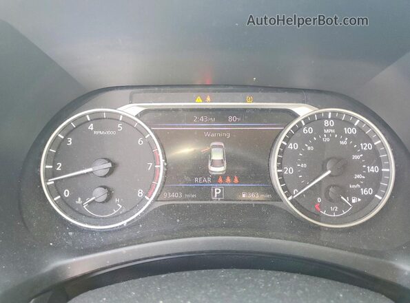 3N1AB8CV7LY294062 2020 NISSAN SENTRA Blue Вид щитка приладів