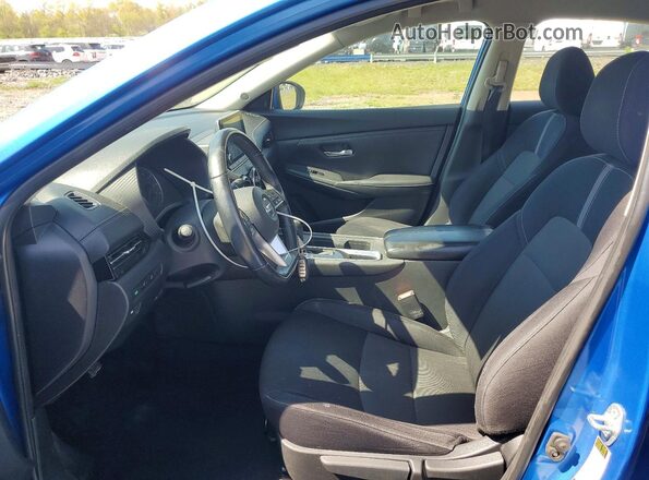 3N1AB8CV7LY294062 2020 NISSAN SENTRA Blue Вид салону спереду