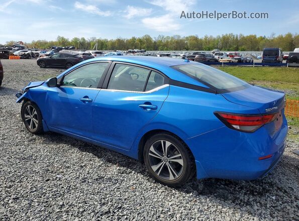 3N1AB8CV7LY294062 2020 NISSAN SENTRA Blue Задня ліва чверть