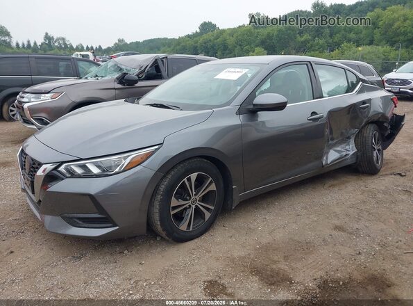 3N1AB8CV7MY224661 2021 NISSAN SENTRA Gray Front left