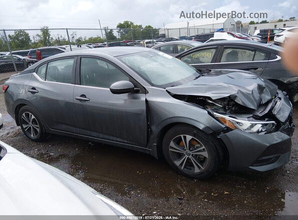 3N1AB8CV7MY234834 2021 NISSAN SENTRA Gray Вид задньої частини салону