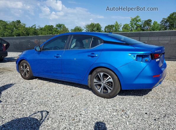 3N1AB8CV7MY238737 2021 NISSAN SENTRA Синий Задняя левая четверть