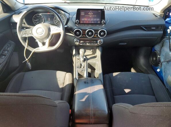 3N1AB8CV7MY238737 2021 NISSAN SENTRA Синий Вид панели приборов