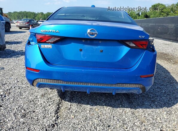 3N1AB8CV7MY238737 2021 NISSAN SENTRA Синий Вид сзади